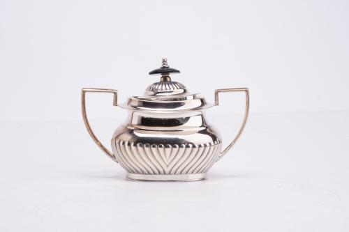 Silver coffee and tea set, mid 20th century.