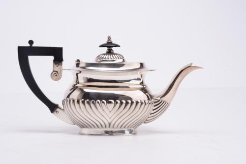 Silver coffee and tea set, mid 20th century.