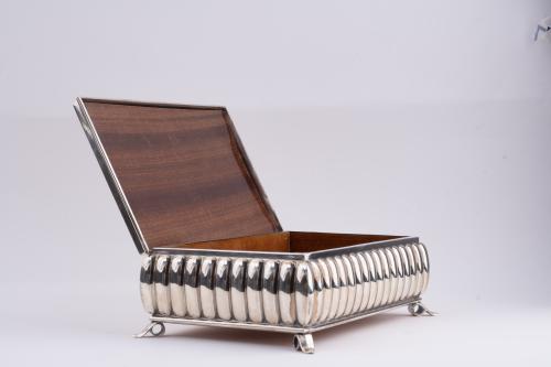 Silver cigarette case, second half of the 20th century.