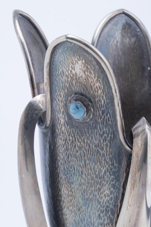 BAGUÉS. Art Nouveau style vase, mid 20th century.