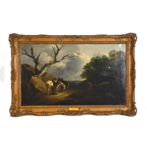ATTRIB. TO THOMAS BARKER OF BATH & BARKER (1769-1847).   ‘Distant view of Salisbury’.