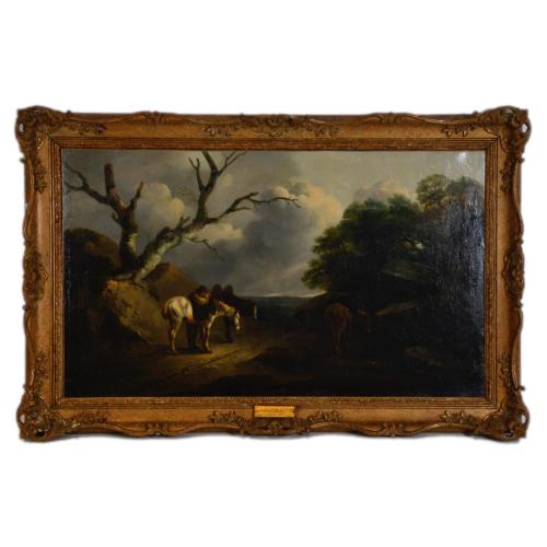 ATTRIB. TO THOMAS BARKER OF BATH & BARKER (1769-1847).   ‘Distant view of Salisbury’.