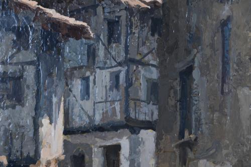 ANGEL ESTRADA (1933).  "Calle de pueblo".