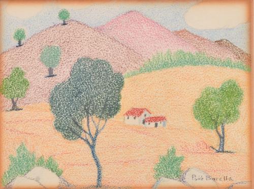 LLUÍS PUIG BARELLA (1894-1984). "Paisaje".