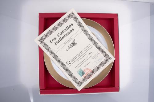 SALVADOR DALÍ I DOMÈNECH (1904-1989). Set of four dishes fr