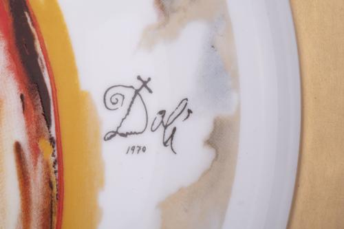 SALVADOR DALÍ I DOMÈNECH (1904-1989). Set of four dishes fr