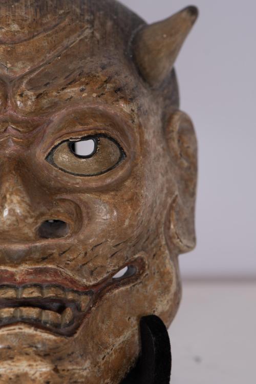 JAPANESE SCHOOL, EDO PERIOD (1603–1868). Set of seven Nō theatre masks.