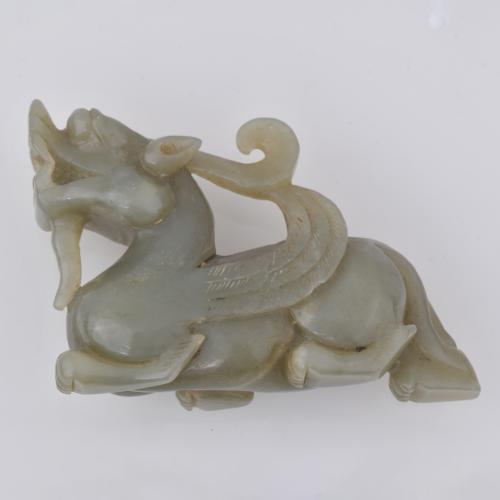 20TH CENTURY CHINESE SCHOOL, AFTER HAN DYNASTY MODELS. Set of pendants and pietra dura. 