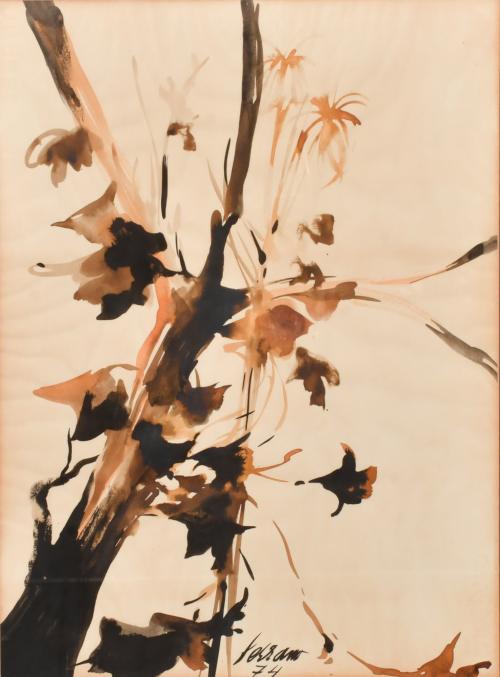 JOSEP MIQUEL SERRANO (1912-1982). "Bodegón flores", 1974.
