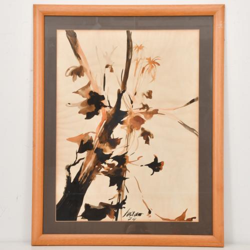 JOSEP MIQUEL SERRANO (1912-1982). "Bodegón flores", 1974.