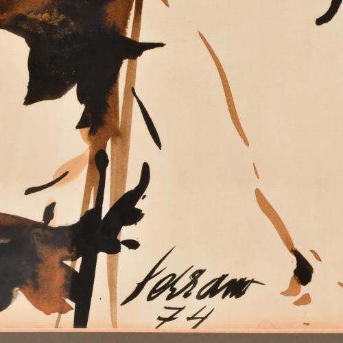 JOSEP MIQUEL SERRANO (1912-1982). "Bodegón flores", 1974.