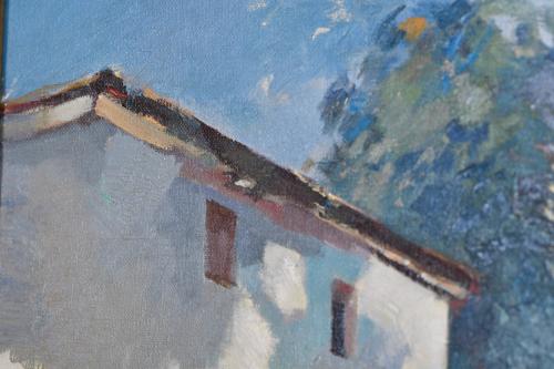 PERE GUSSINYÉ GIRONELLA (1898-1980). &#39;Rural landscape&#39;.