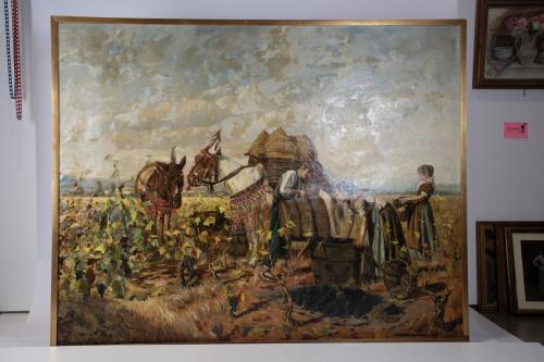 JOAN VILA CINCA (1856-1938). ‘Grape harvest’.