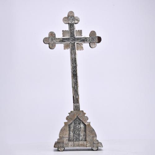Table crucifix, late 19th century.