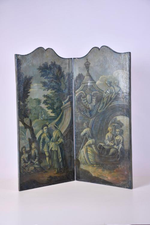 20TH CENTURY FRENCH SCHOOL. Historicist folding screen