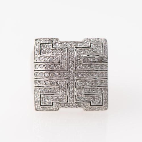 Diamonds signet ring