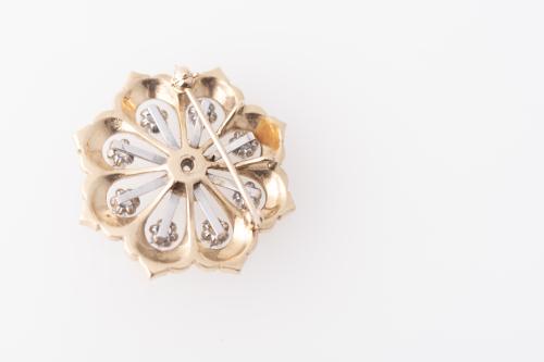 Flower-shaped pendant brooch, 1950&#39;s