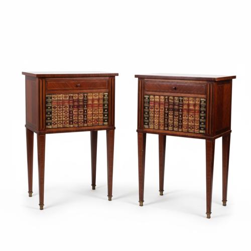 Pair of Charles IV style side tables, 20th century.
