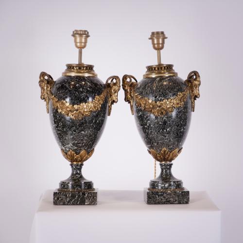 Pair of Belle Époque Louis XVI style goblets, early 20th ce