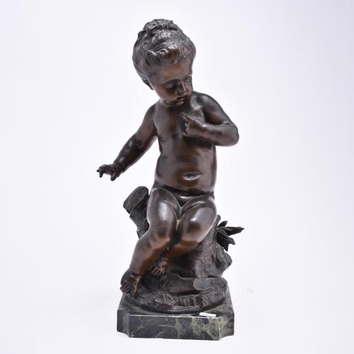 RENÉ ROZET (1858 - 1939). Pair of children.