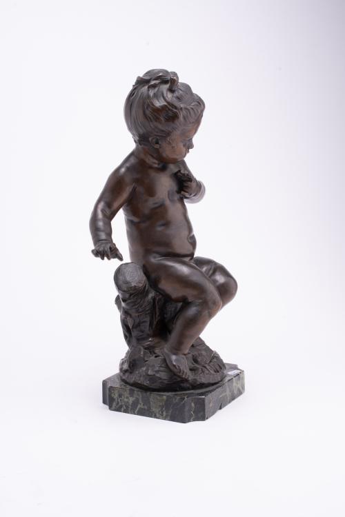 RENÉ ROZET (1858 - 1939). Pair of children.