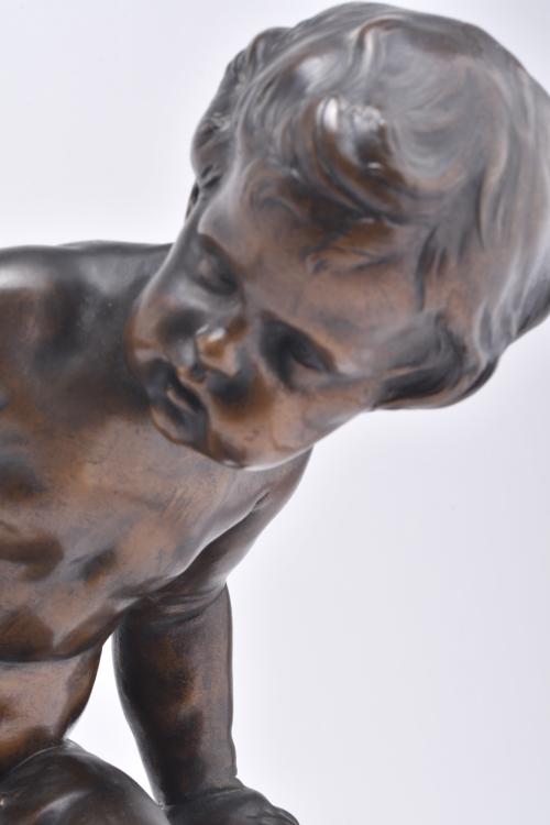 RENÉ ROZET (1858 - 1939). Pair of children.