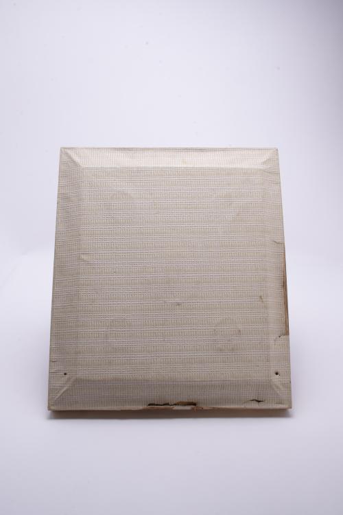 Panel with six relics, 20th century.