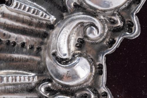 Panel with six relics, 20th century.