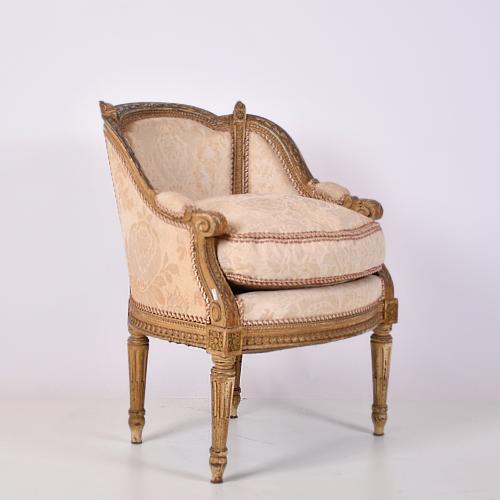 Louis XVI style armchair, 20th century.