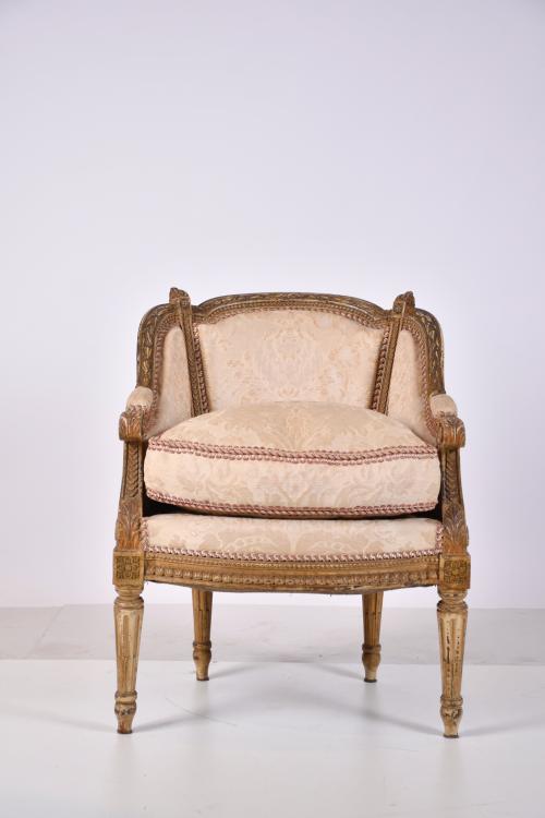Louis XVI style armchair, 20th century.