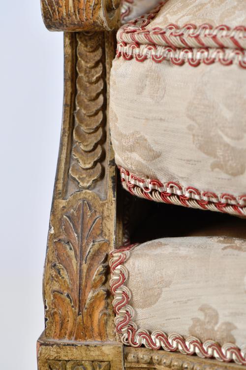 Louis XVI style armchair, 20th century.