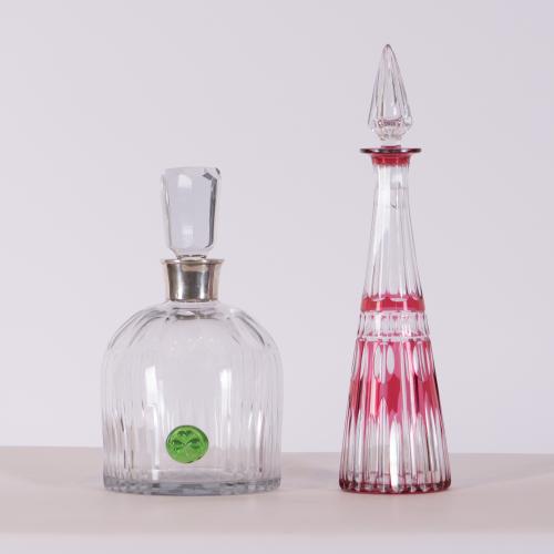 Pair of decanters, 20th century.