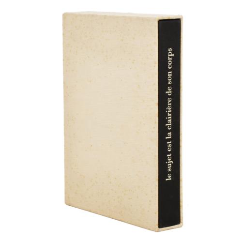  RACINE, CHARLES y CHILLIDA, EDUARDO. “Le sujet est la clairière de son corps” 