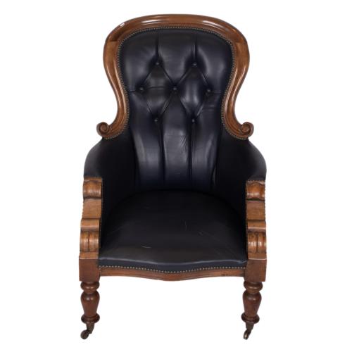 Victorian-style armchair, 20th century.