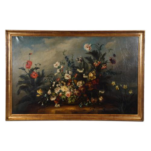 VICENTE MARTORELL (20TH CENTURY).  'Still life with flowers'.