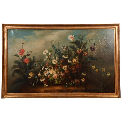 VICENTE MARTORELL (XX).  "Bodegón de flores". 