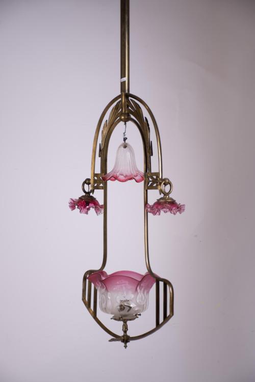 Modernist ceiling lamp, early 20th century.