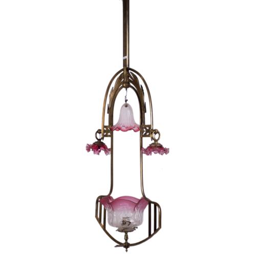 Modernist ceiling lamp, early 20th century.