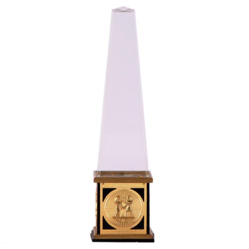 JAEGER-LECOULTRE.  Obelisk table clock.