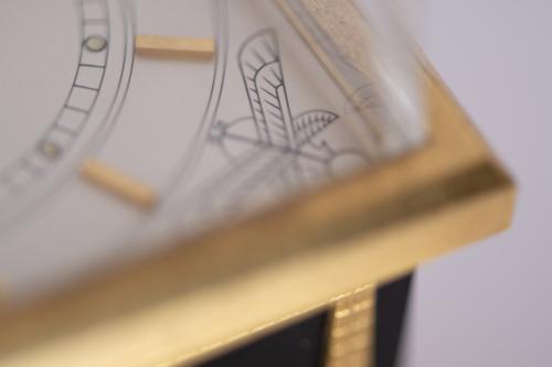JAEGER-LECOULTRE.  Obelisk table clock.
