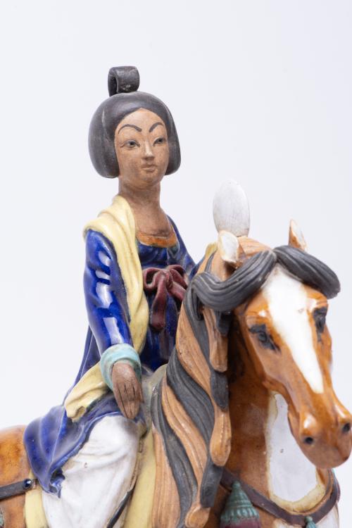 ANTONIO CAMPUZANO Y SOLANS (1919-1988) ‘Lady on horseback’,