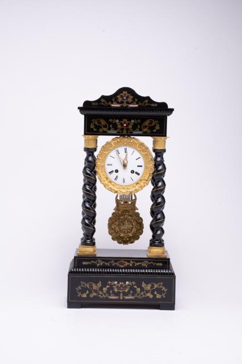 Napoleon III portico table clock, 19th century
