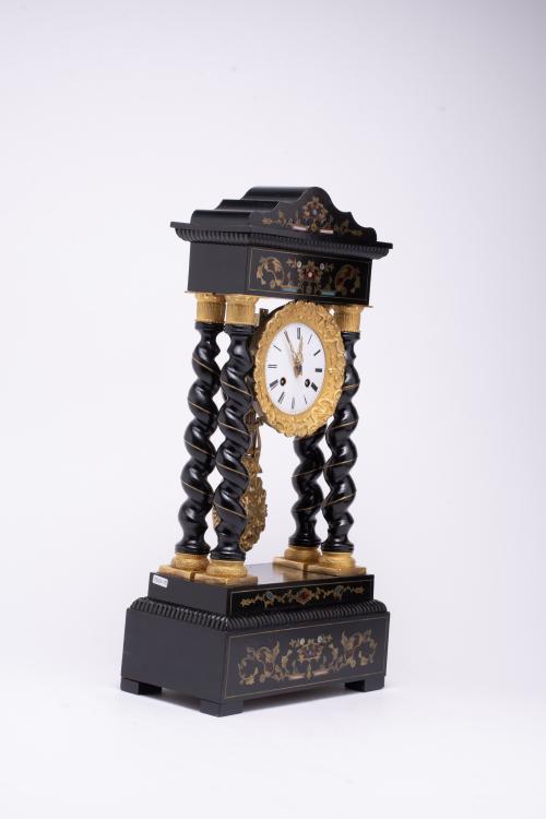 Napoleon III portico table clock, 19th century