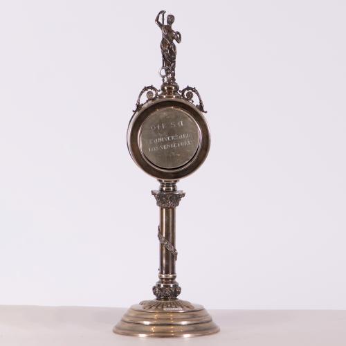 GREINIER, table clock, after Neoclassical styles, circa 196