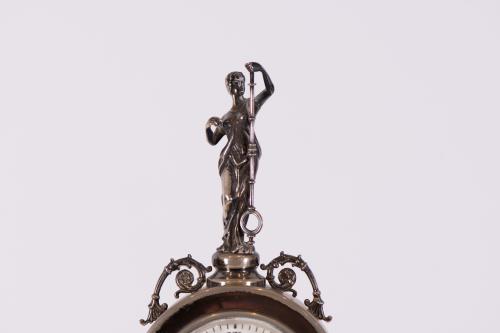 GREINIER, table clock, after Neoclassical styles, circa 196