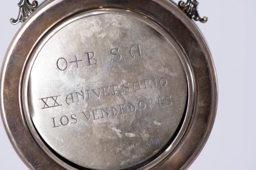 GREINIER, table clock, after Neoclassical styles, circa 196