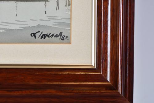 FREDERIC LLOVERAS HERRERA (1912-1983). ‘Mooring boats’, 198