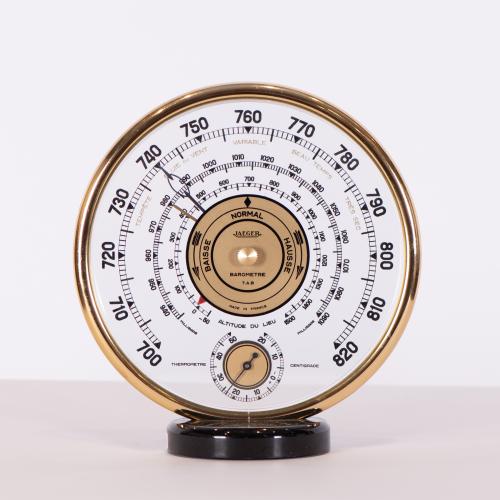 JEAGER-LECOULTRE.  Table barometer, mid 20th century.