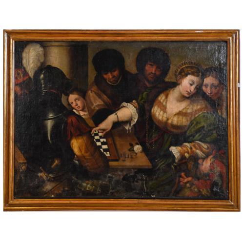 18TH CENTURY ITALIAN SCHOOL. ‘Chess game’.