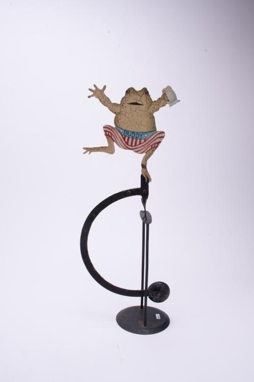 Roly-poly toy with a frog, second half of the 20th century.